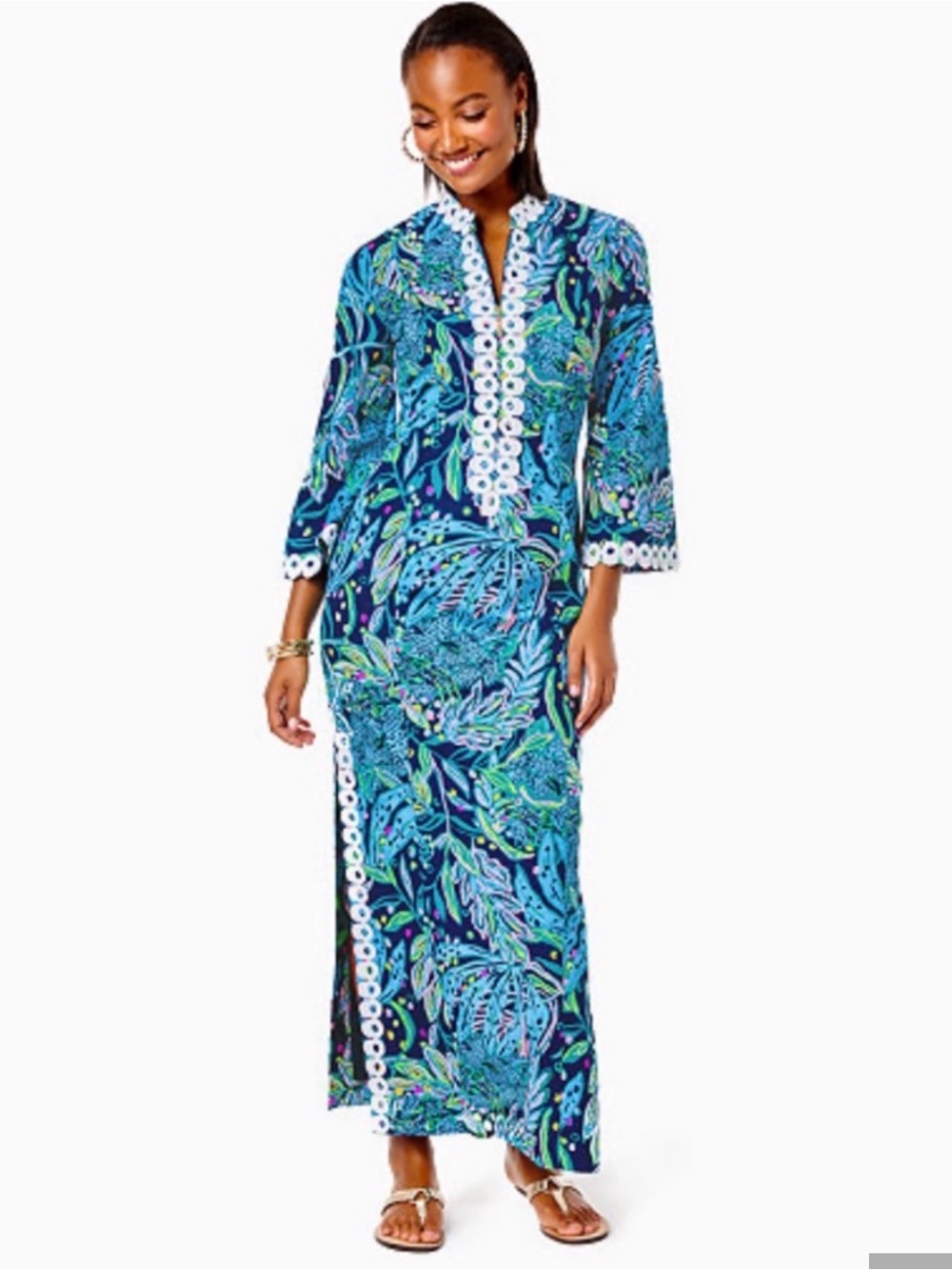 Lilly Pulitzer Shealyn Maxi Caftan Dress size 4
